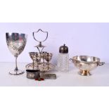 ASSORTED SILVER PLATE. (qty)