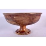 A MARBLE GRAND TOUR TYPE PEDESTAL BOWL. 21 cm x 12 cm.