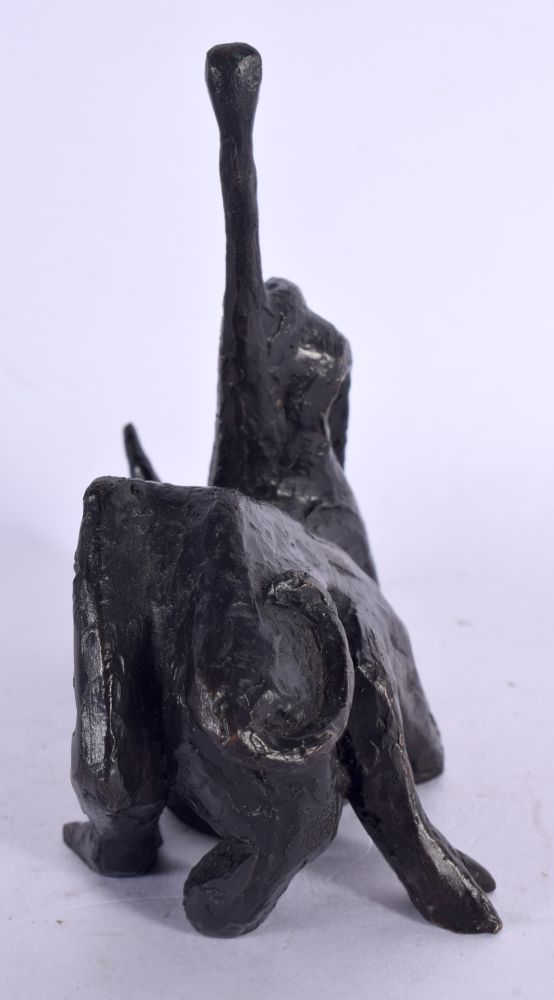 Manner of Picasso (20th Century) Bronze, Stylised figure riding a bull. 11 cm x 11 cm. - Image 3 of 5