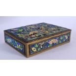 AN EARLY 20TH CENTURY CHINESE ENAMELLED PATONG CASKET Late Qing/Republic. 11 cm x 9 cm.