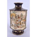 A FINE 19TH CENTURY JAPANESE MEIJI PERIOD SATSUMA VASE Attributed to Kinkozan, painted with panels o