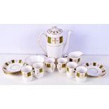 A Spode porcelain Coffee set 24 x 19 cm (19).