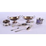 ASSORTED SILVER WARE. Birmingham 1862 to 1912. 145 grams. (qty)