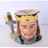 Royal Doulton Character jug , Star Crossed lovers series King Arthur & Guinevere 17 cm.