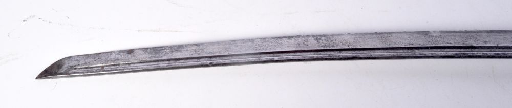 BURMESE TEMPLE MONK DHA SWORD. 95 cm. - Bild 4 aus 7