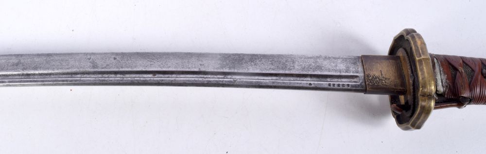BURMESE TEMPLE MONK DHA SWORD. 95 cm. - Bild 3 aus 7