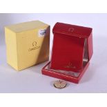 OMEGA WATCH BOX WITH PAPERS & A 9CT GOLD OMEGA AUTOMATIC WATCH MOVEMENT. Serial No 41844127. Movem