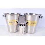 A pair of Laurent- Pernier ice buckets 21 x 19 cm (2).