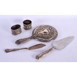 ASSORTED SILVER WARE. Sheffield 1897 to London 1933. 497 grams overall. (5)