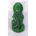 A CHINESE JADE PENDANT 20th Century. 5 cm x 2 cm.