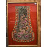TWO 19TH CENTURY CHINESE SILK WORK PANELS. Largest 80 cm x 60 cm. (2)