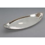 A GEORGE III SILVER SCISSOR SNUFFERS TRAY, maker Robert Hennell, London 1784 (incuse duty mark),