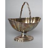 A GEORGE III SILVER SUGAR BASKET, maker probably Robert Jones II, London 1796, of lobed oval form