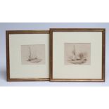 BRITISH SCHOOL (Early 19th Century), Shipping Scenes, pen and wash studies, six various, unsigned,