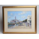 BOB RICHARDSON (b.1938), Venice, pastel, signed, 17" x 23", gilt frame (subject to Artists Resale