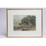 ARTHUR REGINALD SMITH (1881-1934), Dales Landscape with Shepherd's Hut, watercolour, signed, 10 1/2"