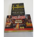 Star Wars Monopoly Set and Star Wars Year by Year Visual History Book, E-M (Est. plus 21% premium