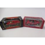 Burago 1:24 Ferrari 250, Welly 1:24 348TS and Corgi Ferrari 1962 Tourist Trophy Set, all items boxed