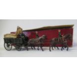 Britains 1450 Royal Army Medical Corps WW1 horse drawn wagon with riders and wagons, box P,