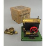 ESL Stationary Steam Engine, single cylinder spirit fired with funnel and spirit burner, boxed G (