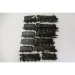 Seven unboxed Western Region locomotives by Hornby and others including Castle Class and King