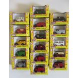 Pocketbond Classix 1:76 vehicles comprising eleven Morris J vans, four Ford Thames vans and Austin