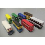 Twelve Double Decker Bus models by Corgi, Dinky and others, some repainting, P (Est. plus 21%