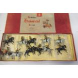 Britains Beefeater mounted Bandsmen, incorrect box, figures F-G (Est. plus 21% premium inc. VAT)