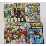 Twelve Iron Man Marvel comics comprising Nos.141,142,145,147,148,149,150,151,152 and 153, and two