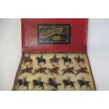 Britains Life Guards on horseback with officers, box F, models G (Est. plus 21% premium inc. VAT)