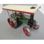 Mamod TE1 Traction Engine, canopy detached, spirit burner missing, F-G (Est. plus 21% premium inc.