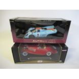 Auto Art 1:18 scale Porsche 917k and Maisto Mercedes 500k roadster, boxed E (Est. plus 21% premium