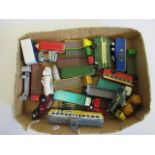 Unboxed late issue diecast vehicles including buses, tram, cars and trucks (Est. plus 21% premium