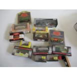 Fourteen diecast 1:76 scale models by EFE, Hornby and others, most items boxed (Est. plus 21%