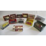 Twelve boxed vehicles by Matchbox Models of Yesteryear and others including vintage cars, vans and