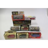 Thirteen diecast vehicles by Lledo and others including Days Gone and Atlas Dinky tanker, all