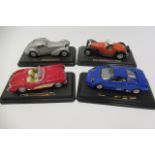 Unboxed large scale cars by Burago including Ferrari, Alfa-Romeo and Bugatti, F-G (Est. plus 21%