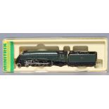 Minitrix A4 Mallard in B.R. green, mark to one side of tender, boxed, G (Est. plus 21% premium