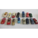 Fifteen vehicles by Dinky, Corgi, Spot-On and others including James Bond's Aston Martin with