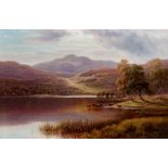 WILLIAM MELLOR (1851-1931), Rydal Lake Westmorland, oil on canvas, signed and inscribed to
