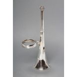 A LATE VICTORIAN SILVER CENTREPIECE STAND, maker Wright & Davies, London 1890, in the form of a