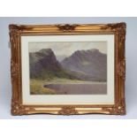 ISAAC COOKE (1846-1922), "Summer Hazes", watercolour, signed, 13" x 20", gilt frame (Est. plus 21%