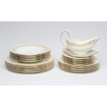 OF ROYAL INTEREST - a Wedgwood china dinner service designed by Eric Ravilious for the Queen's