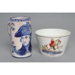 OF ROYAL INTEREST- King William, Prince of Orange, a David Lockhart & Co. Victorian earthenware bowl