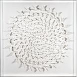 JUSTINE SMITH (b.1971), Reverse White Helix, pencil and cut paper sculpture, limited edition 4/4,