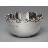 A LATE VICTORIAN SILVER SUGAR BOWL, maker's mark J D & S, Sheffield 1899, with cast and applied