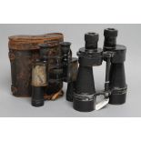 TWO PAIRS OF SECOND WORLD WAR BINOCULARS, comprising a rare pair of Carl Zeiss Jena Delturisem 717