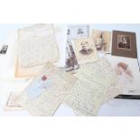 AUTOGRAPH CORRESPONDENCE 1700-1950, a small collection including illustrated fairy letter by