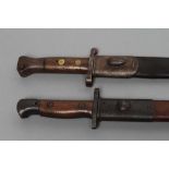 TWO BRITISH BAYONETS, comprising an 1888 pattern knife bayonet used for the Lee-Metford and Long