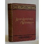 ALICE'S ADVENTURES IN WONDERLAND, Macmillan and Co, New York, New Edition, 1885, red publisher's